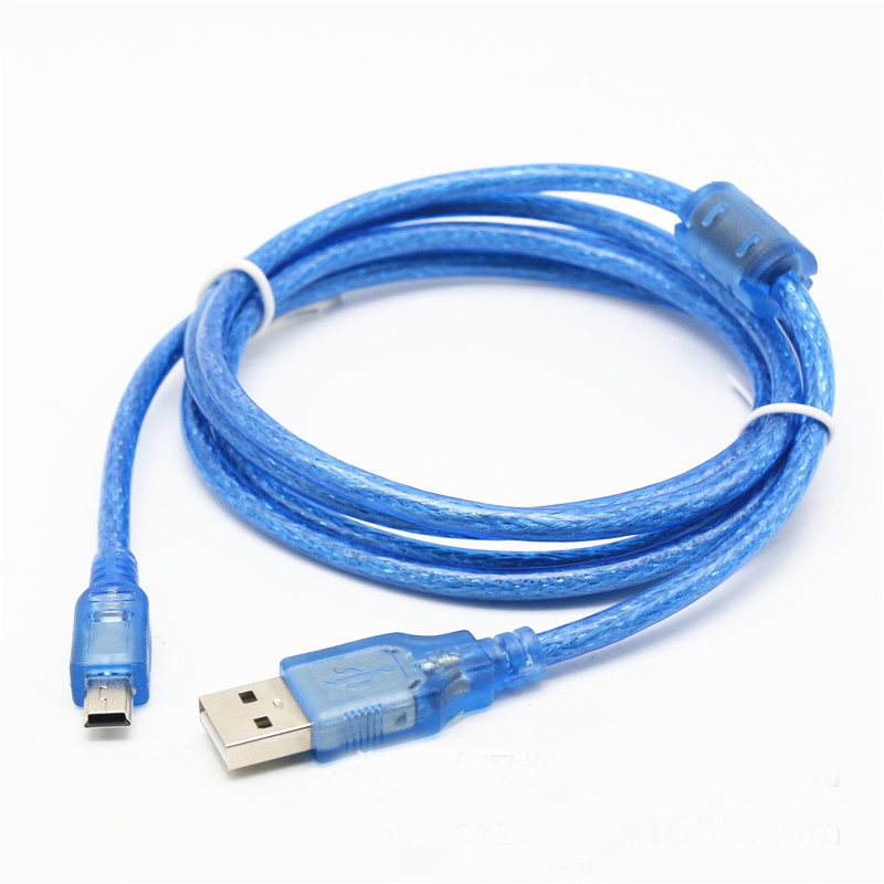 0.3m1m 1.5 m 3 m 5 m USB 2.0 A Male naar Mini USB B 5pin Male Data Cable Cord adapter Converter Power Kabel