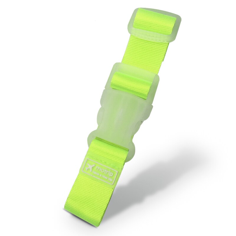 Justerbare nylon bagageremme bagage tilbehør hængende spænde stropper kuffert taske stropper binde bælte bagage spænde lås: Grøn