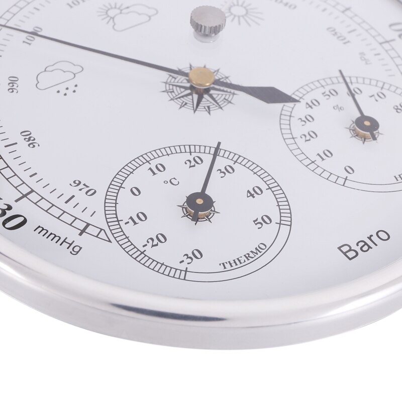 Wall Mounted Household Thermometer Hygrometer High Accuracy Pressure Gauge Air Weather Instrument Barometer