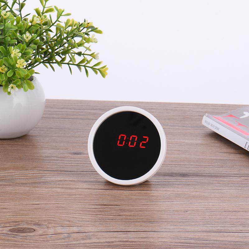 Multifunctionele digitale spiegel led wekker nachtlampjes wekkers bureau tafel transparante klokken met luidspreker led display