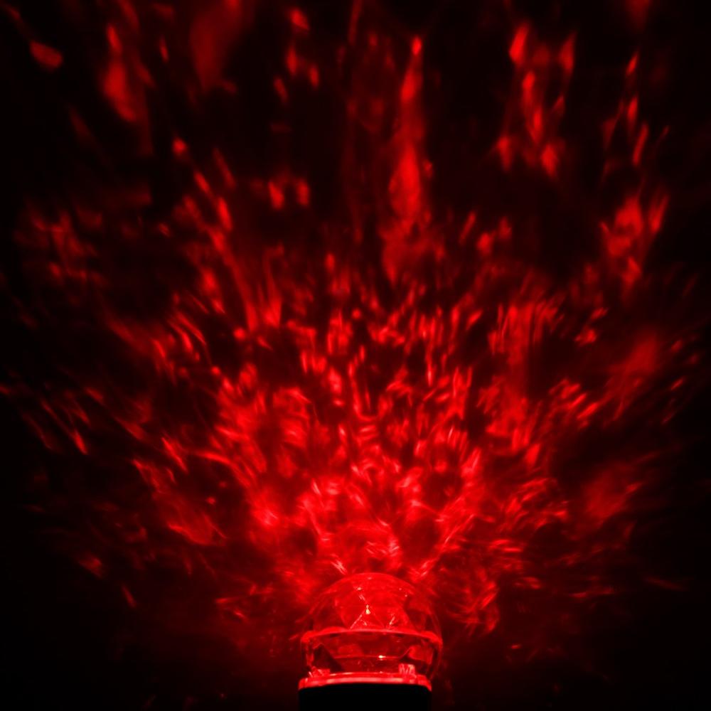 US Plug Waterproof Magical Spotlight Rotating Led Projector Light with Flame Lightings for Christmas Festival Decorations