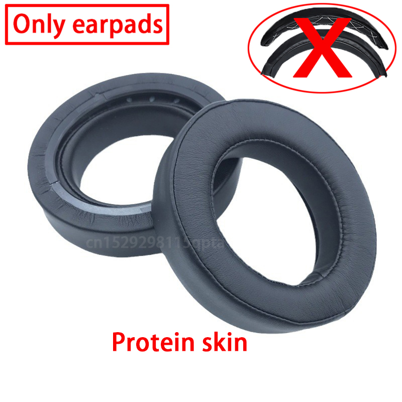 Almohadillas para los oídos HS7, almohadillas de repuesto compatibles con auriculares Corsair HS70 HS50 HS60 Pro HS75 XB, almohadillas de tela más gruesas: Negro