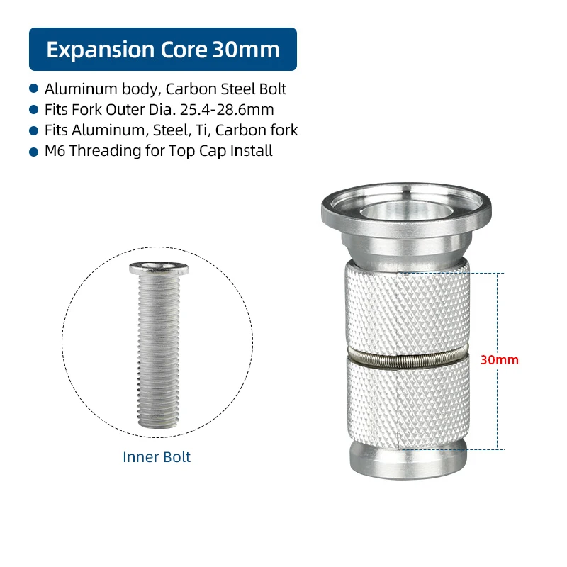 Plugue de compressão de bicicleta, parafusos de expansão de fone de ouvido, inserção de tigela, montagem de tampa superior, 1 1/8 ", porcas expansoras, âncora de garfo de carbono: Vermelho