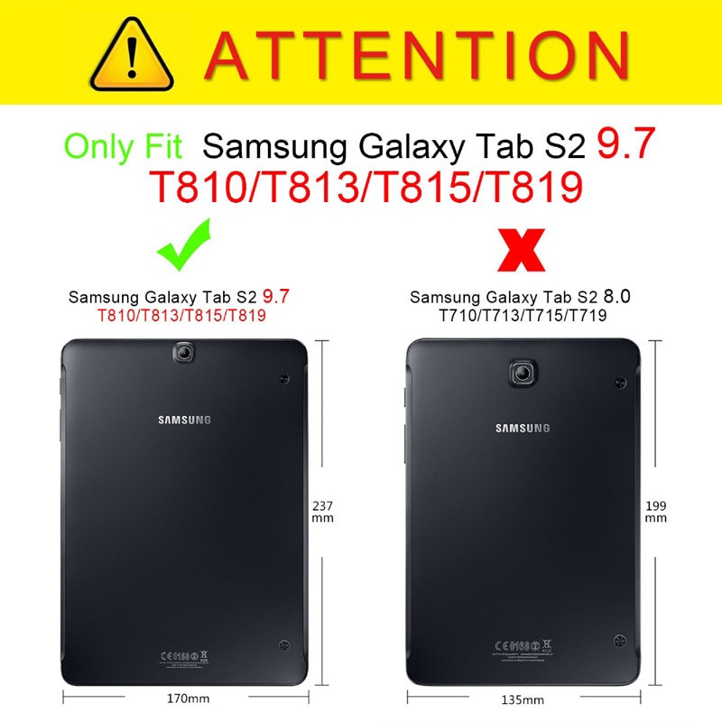 Funda rígida híbrida de TPU para tableta Samsung GALAXY Tab S2 9,7 SM T810 T815 T813 T819, carcasa resistente con película y bolígrafo