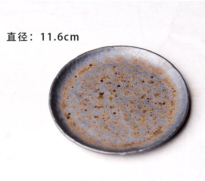 Tasse à café en céramique, glaçage rouille en céramique grossière rétro créative, tasse à café au lait avec manche en bois, service à thé, tasse d'eau domestique: Chocolat