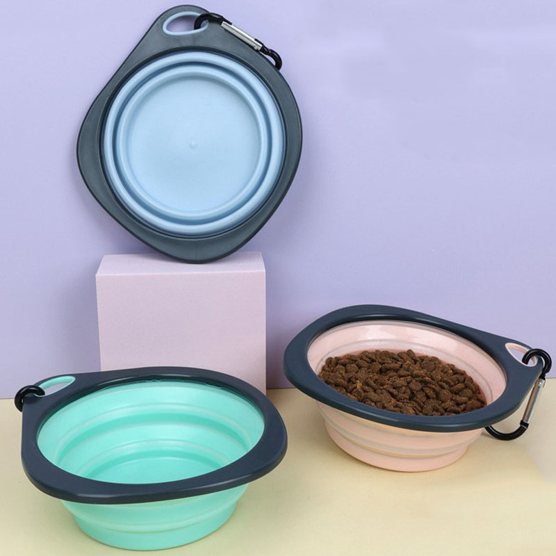 Voerbak voor huisdieren, duurzame voerbak voor katten en honden, siliconen voerbak, opvouwbare voerbak, draagbare voerbakken voor huisdieren, producten voor huisdieren.