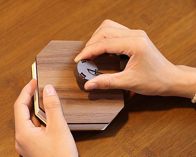LED lantern light eyes protecting stretchable lantern light for children 3D LED night light portable wooden handle lamp