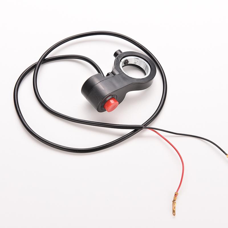 1PC Universal Motorcycle Handlebar Switch E-Bike Motor Single Switch 0.7m Cable ATV Horn Starter Kill Button Switch 7/8''