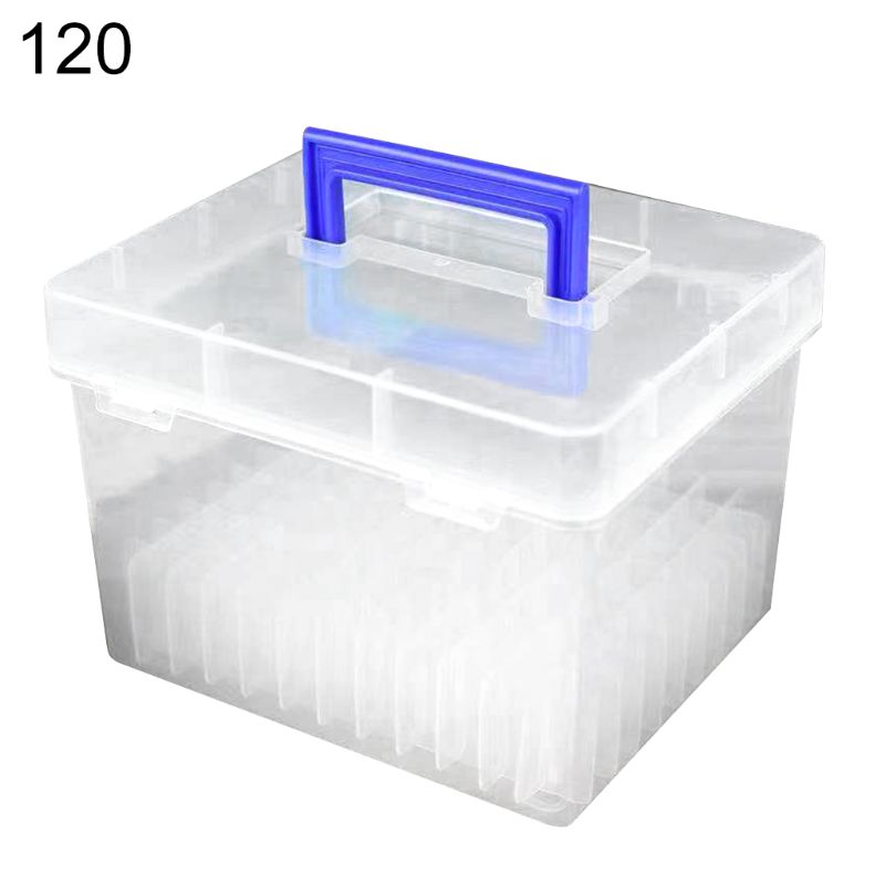 Transparent Marker Pens Storage Box Container Art Craft Tray Office Desk Organizor Home School Students Study Supply Y98A: 120