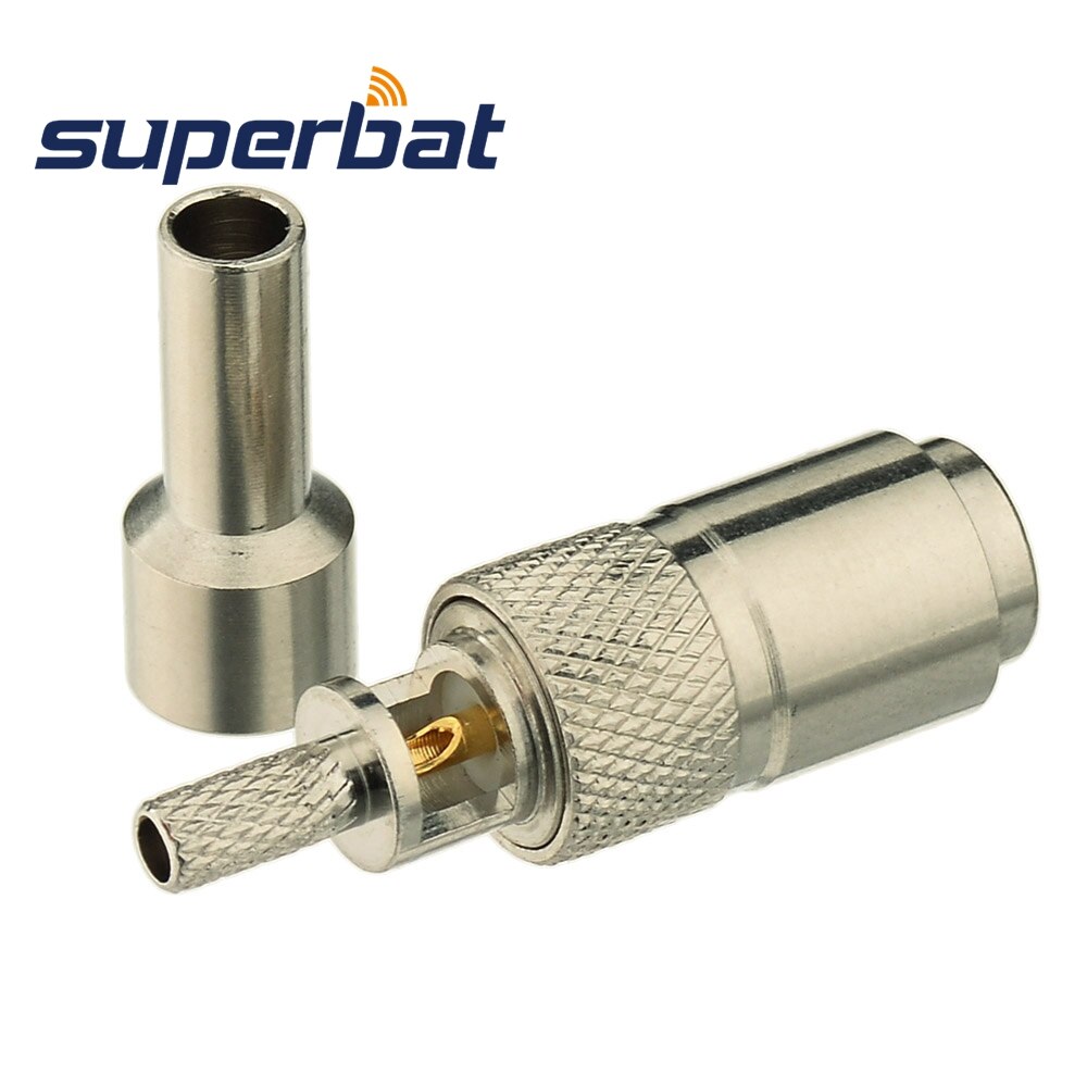 Superbat HD SDI Male Connector 1.0/2.3 75 Ohm Straight RF Connector for RG179 Cable for Blackmagic BMCC/BMPCC Video Assist