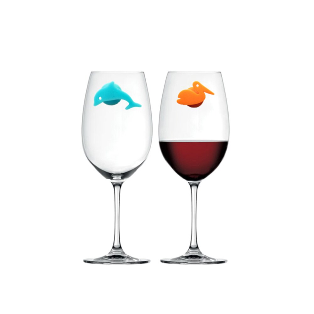 24 Pcs Zee Dieren En Land Dieren Creatieve Wijn Identifier Voor Champagne