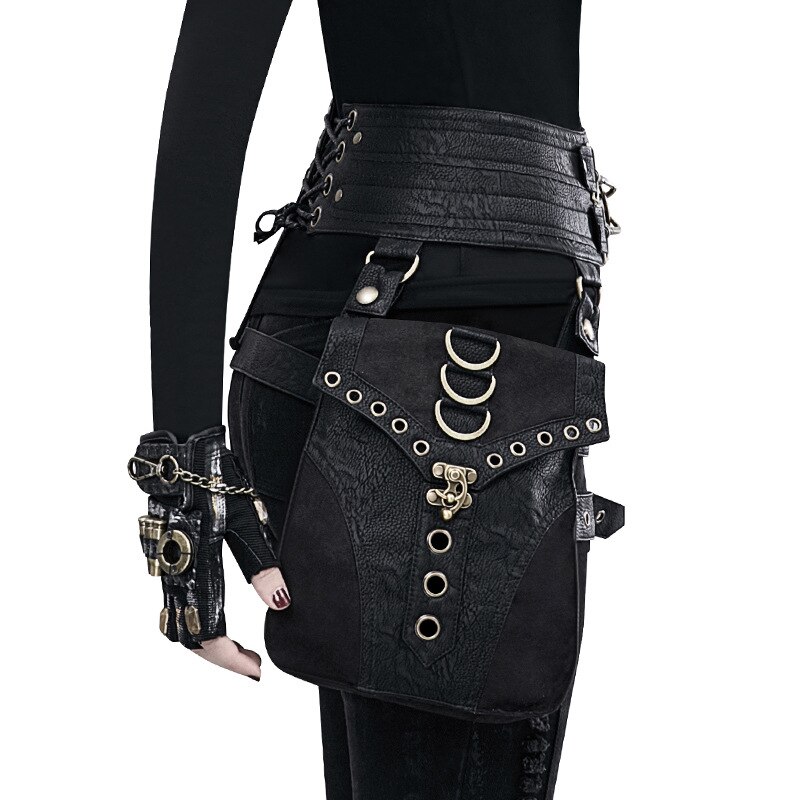 Punk Lokomotive Damen Taille Tasche Frau Männer Ich bin Freien Reisetaschen Schwarz Brust Paket Paar fanny Pack für Frauen Geldbörsen