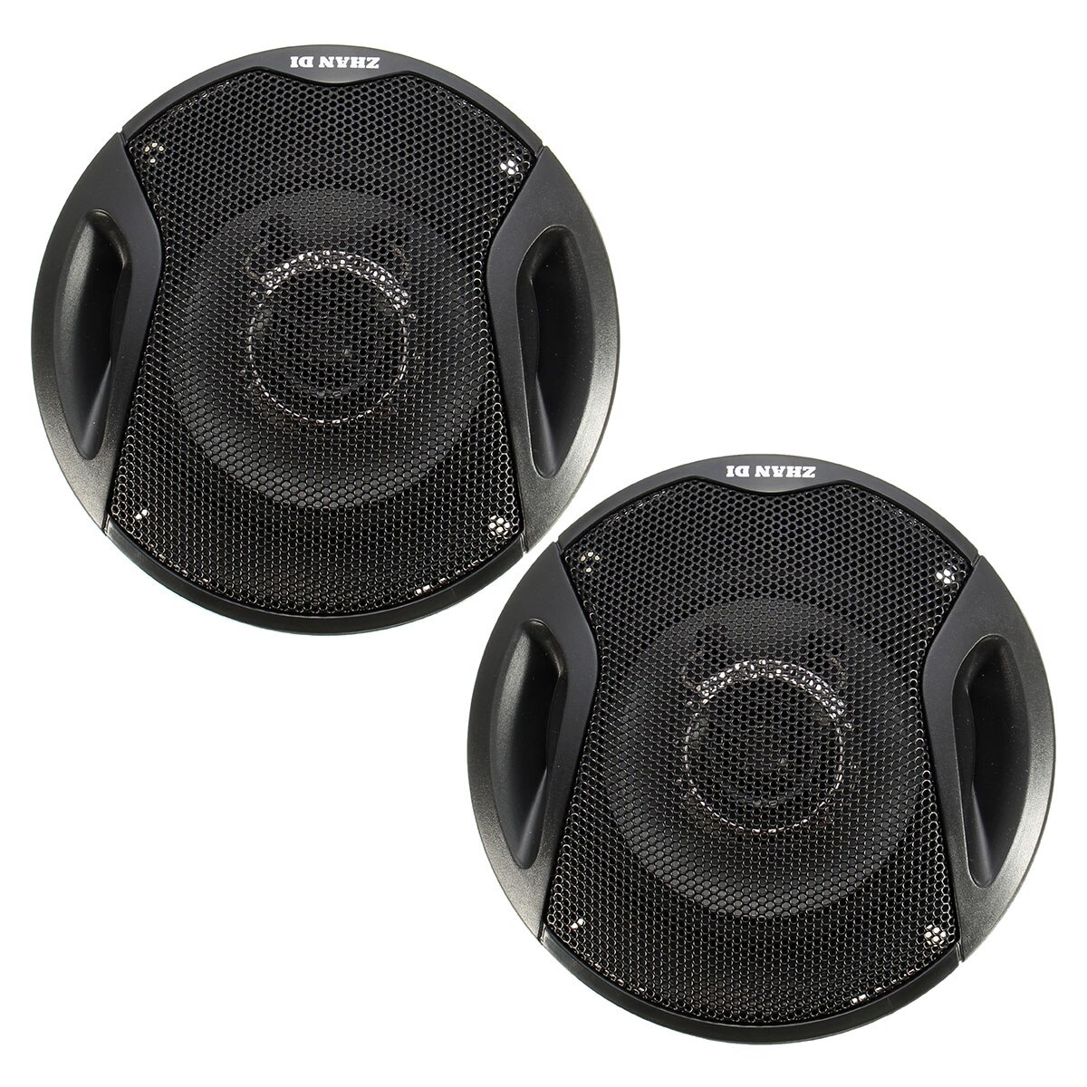 2X 4 Inch 100W Car Dual-Cone Coaxial Speaker Car Van Front Rear Door Dash Mid Woofer Loudspeaker Surround