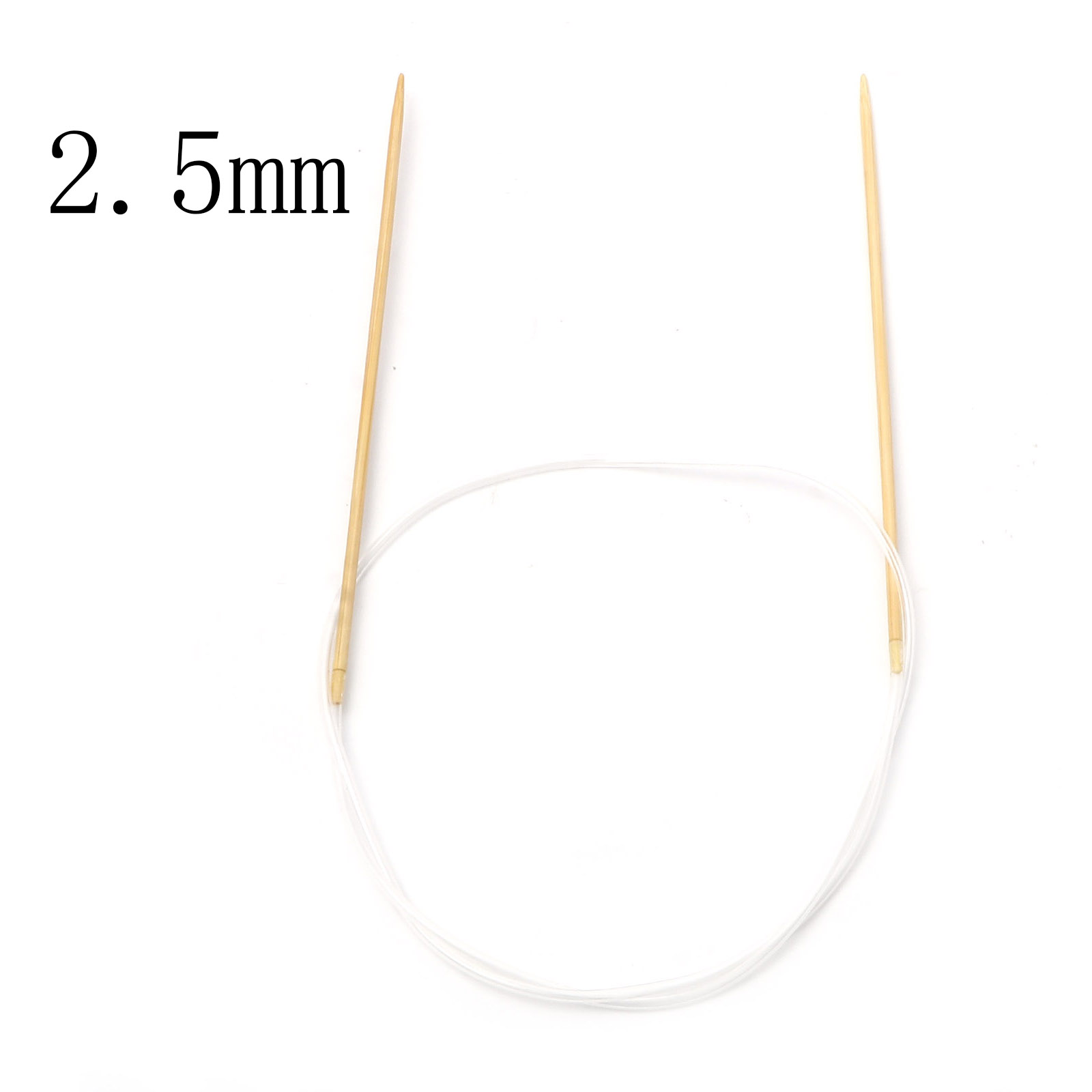 2mm-10mm Bamboo Plastic Circular Knitting Needles Beige Crochet Needles Pins Needle Craft Tools DIY Sewing Tools,80cm Long,1PC: L / Lavender