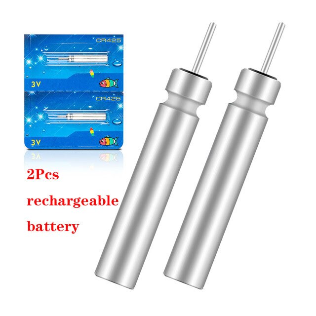 Fladt vand karpe crucian nat fiskeri float led elektrisk float lys fiskeredskab lysende elektronisk float  + cr425 batteri