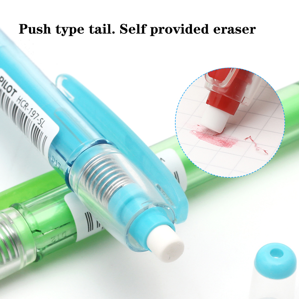 Pilot 8 Color Eno Mechanical Pencil HCR- 197 Mini Eraser Kawaii Automatic Pencils 0.7mm Cute School Office Supplies Stationery