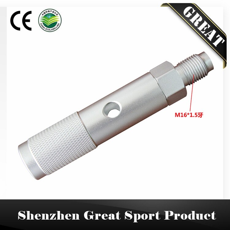 2 pcs/lot changement rapide 12g 12 gramme Co2 cartouche adaptateur avec 88g bouteille fil: Silver