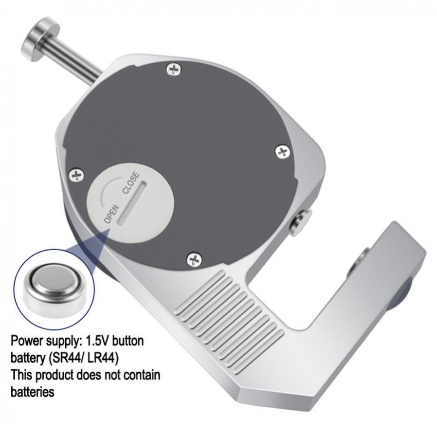 0-12.7Mm/0.01Mm Digitale Diktemeter Metalen Breedte Meting Dikte Meter Dial Tester Stevige Analyze Meten gereedschap