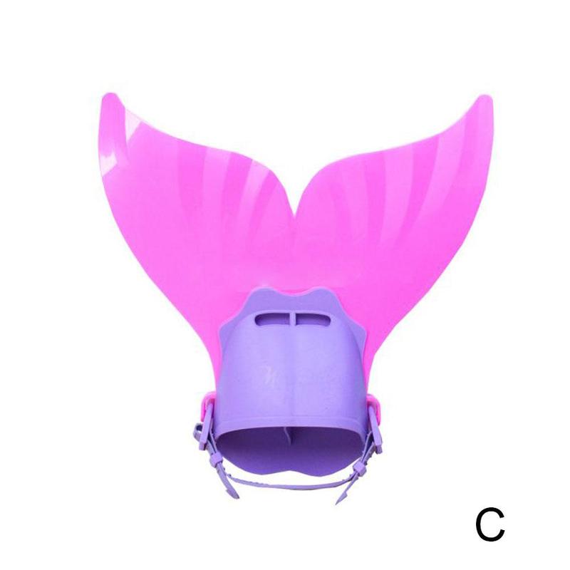 Cute Kid Kinderen Zwemmen Fin Duiken Voet Flippers Water Sport Sport Staart Training Voeten Water Schoenen Vinnen Zwemmen Q4Y9: C
