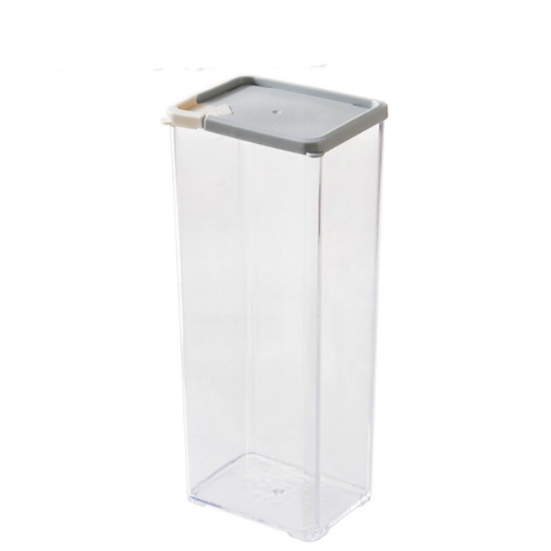 Transparent large-capacity storage tank household kitchen food storage box square stack of grains and grains sealed cans ZP32516