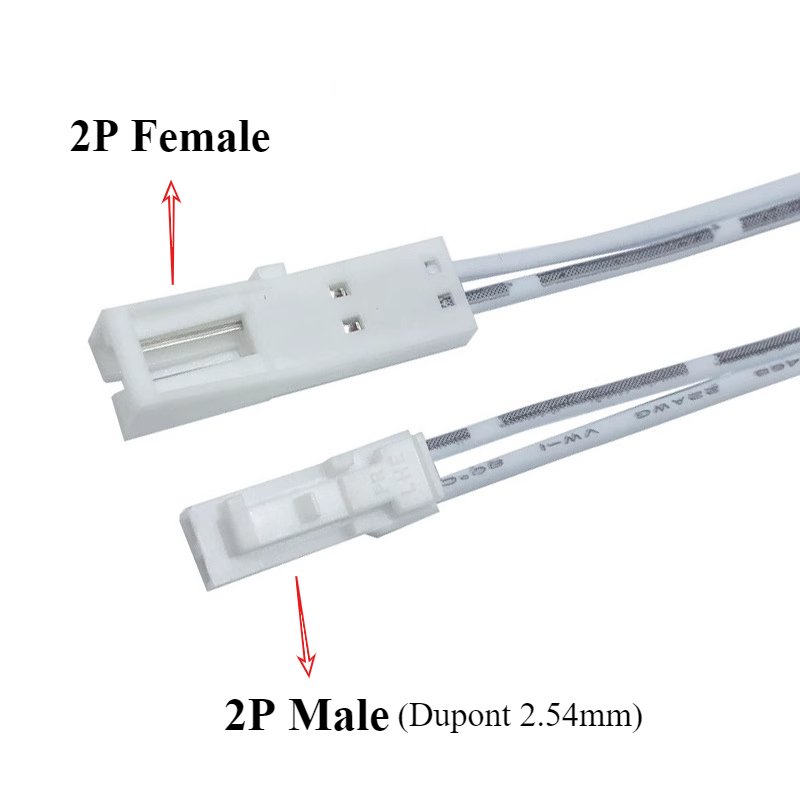 Kitchen Cabinet Light Extension Wire 1/1.5/2/3m Dupont Cable 2P Male to Female Plug LED Light Connector Single/Double Ended Line