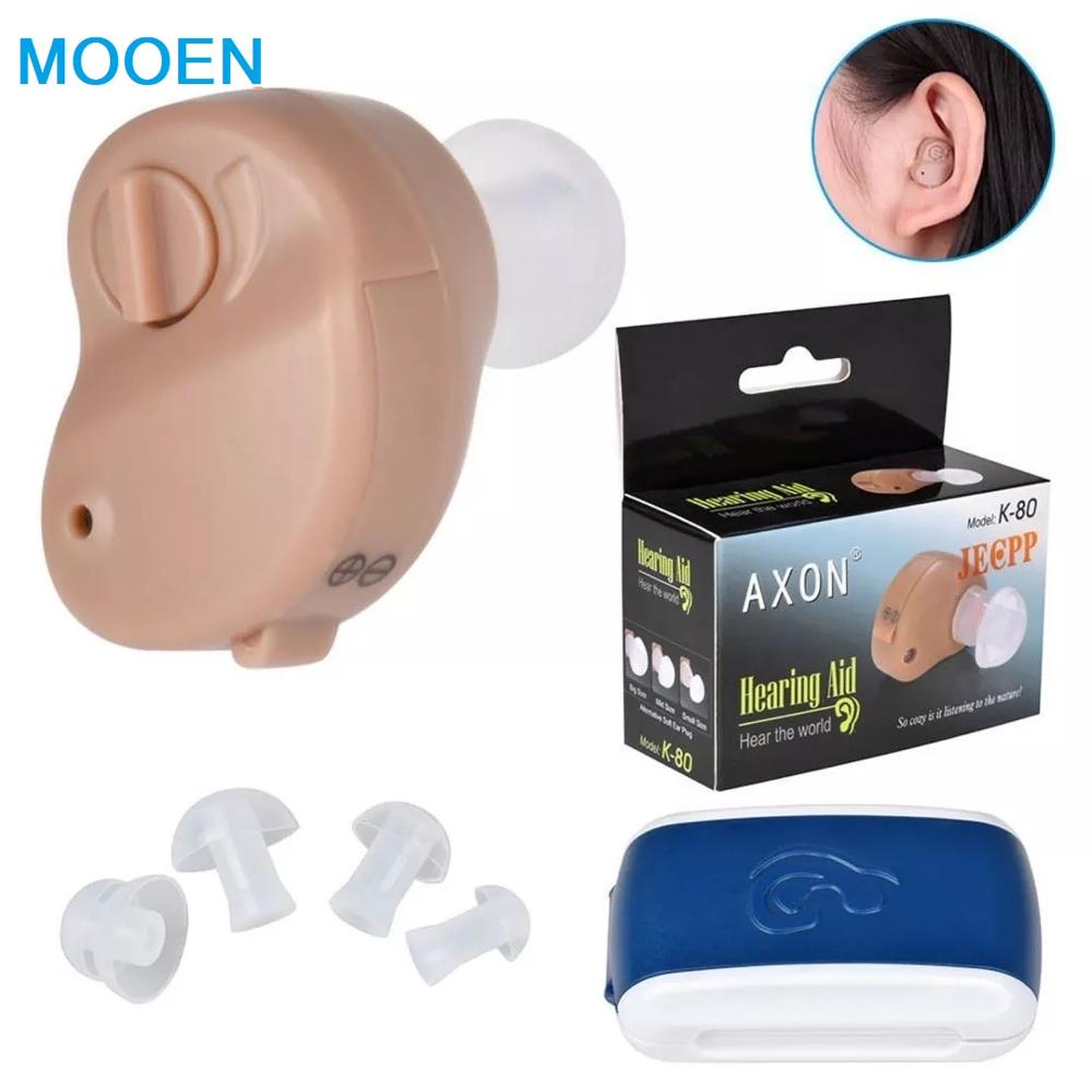 Best Sound In-ear Amplifier Super MINI Hearing Aid Aids device Adjustable Tone personal ear care tools