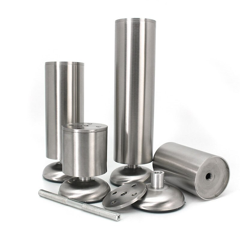 4pcs Stainless steel cabinet feet TV cabinet feet sofa feet coffee table legs support legs metal bed feet furniture feet