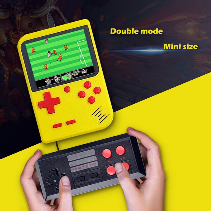 Retro Portable Mini Game players 3.0 Inch Handheld Video Game Consoles AV Out Connect TV HD Screen Two Players For Childhood