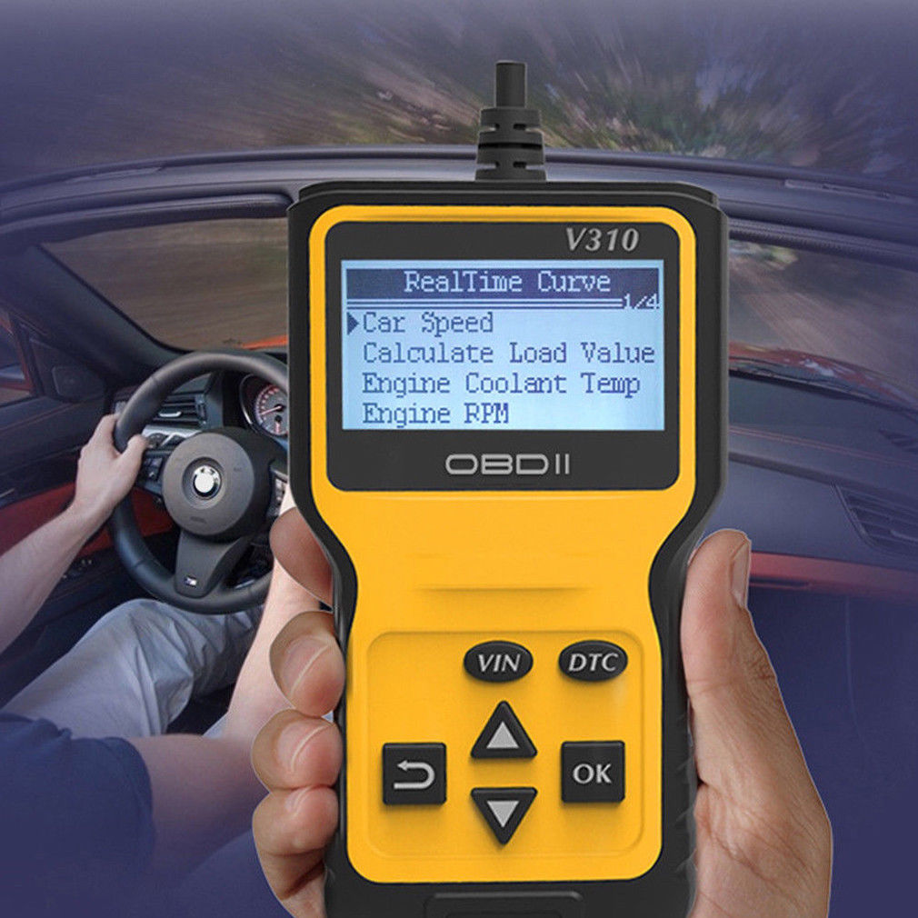 Bil fejlkodelæser motortjek  v310 obd 2 scanner diagnoseværktøj foxwell dk
