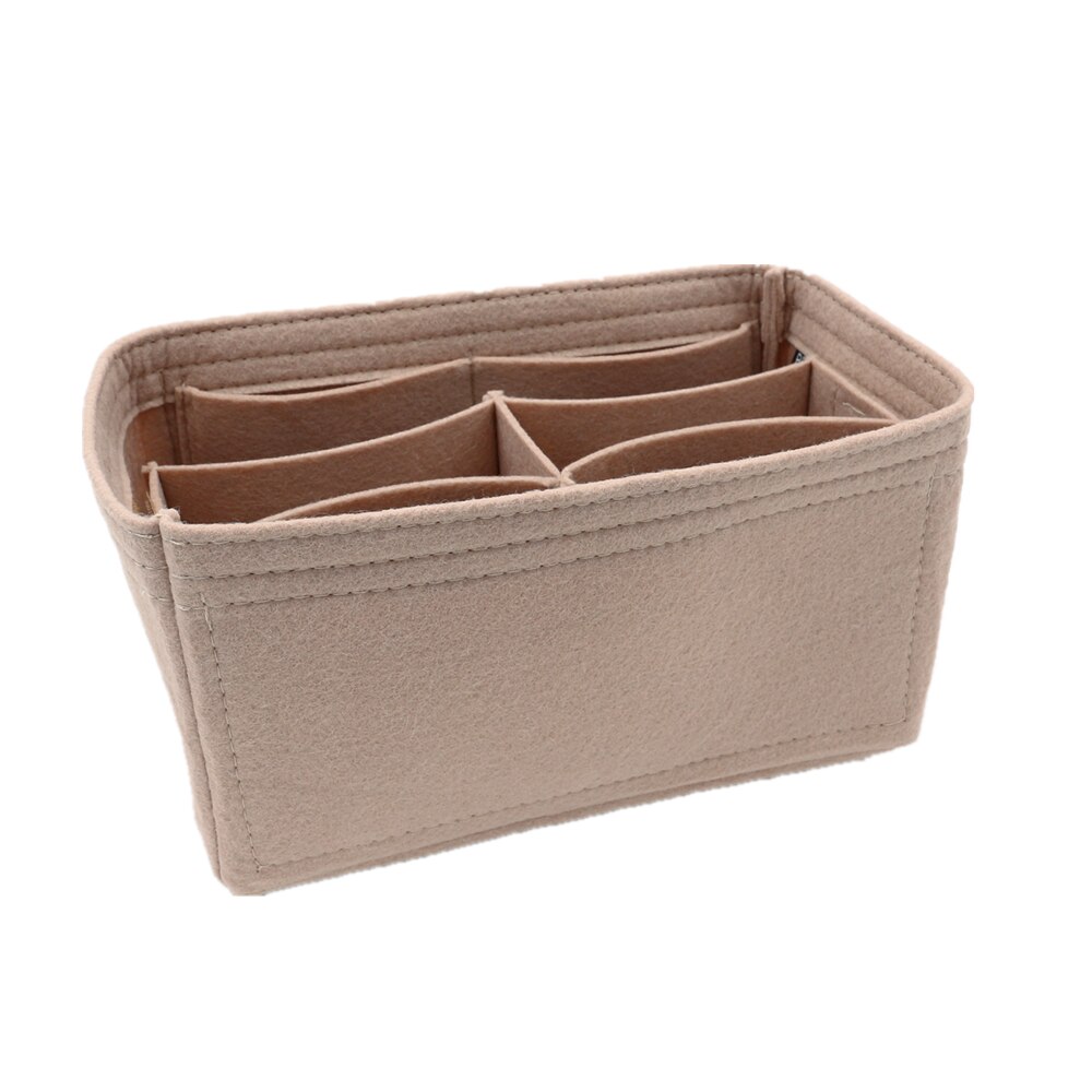 Sette inn fine bb sette inn vesker organizer makeup håndveske organizer indre veske bærbar kosmetikk for fin bb bag organizer