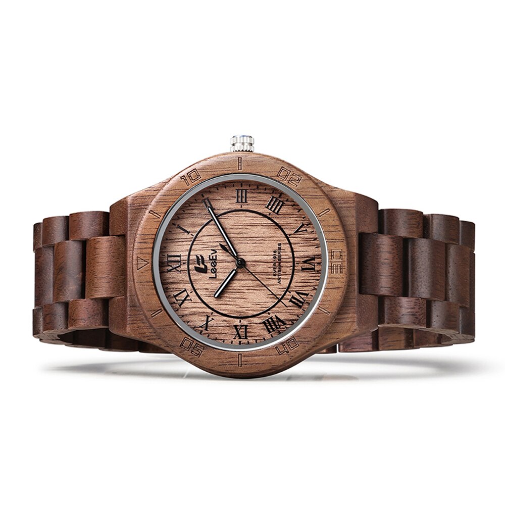 El mejor , relojes de madera únicos para hombre, 100% de madera natural, de bambú, hechos a mano, de lujo, reloj de pulsera de cuarzo , reloj deportivo Masculino