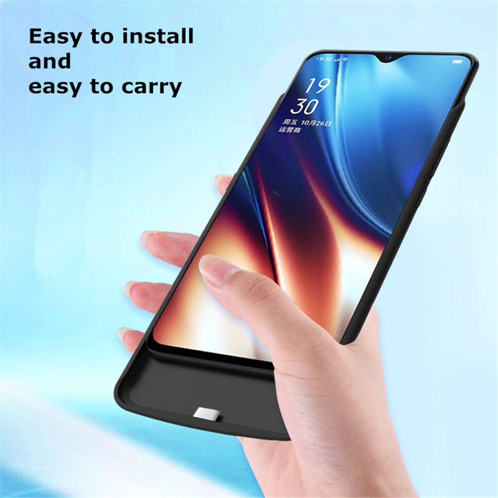 6500 Mah Batterij Oplader Gevallen Voor Oppo Realme X2 Xt Batterij Case Power Bank Cover Voor Oppo Realme 5 Pro realme Q Opladen Gevallen