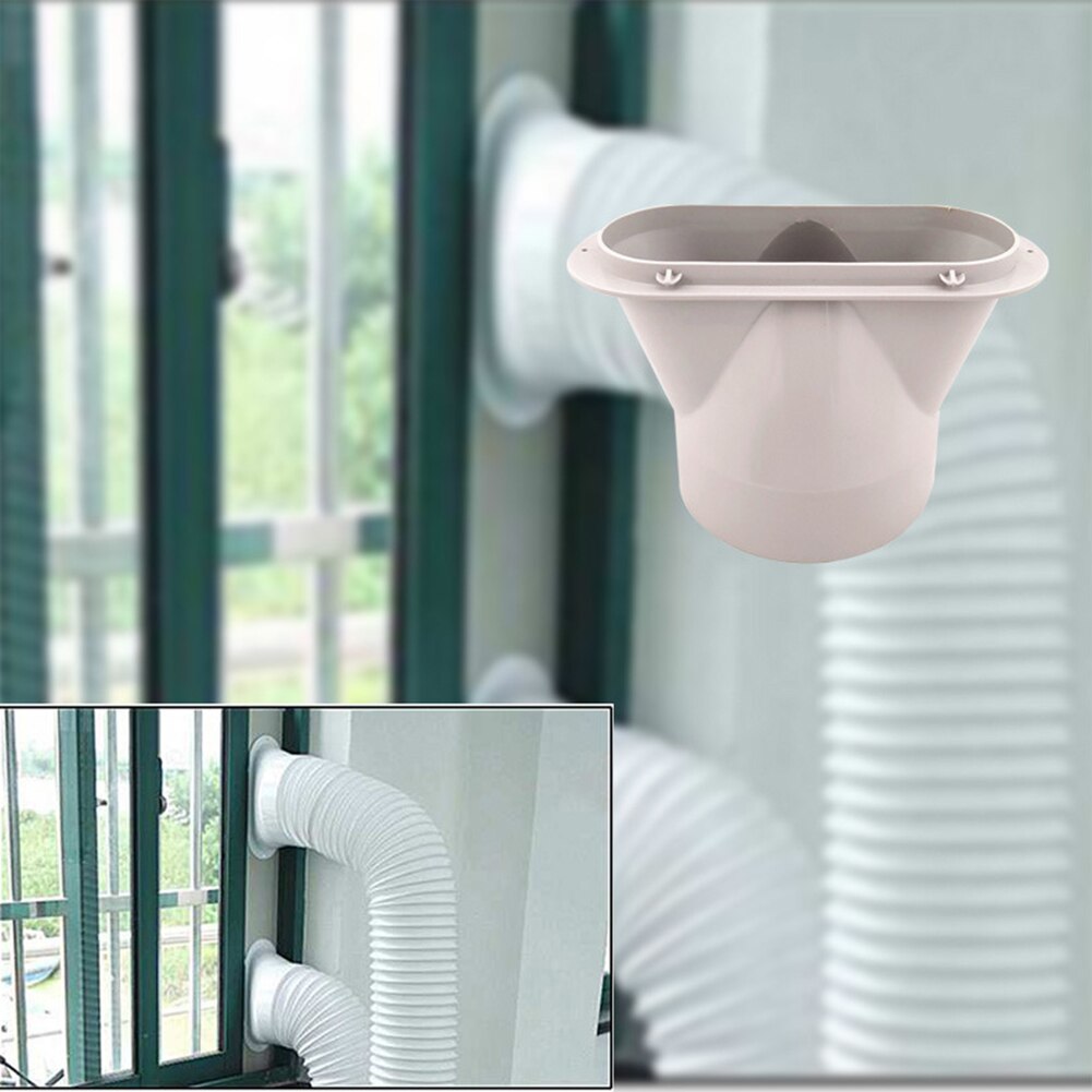 5 cal przenośny klimatyzator rura wydechowa płaskie usta złącze interfejsu powietrza w domu części robić klimatyzatora rury wydechowej dopasowanie