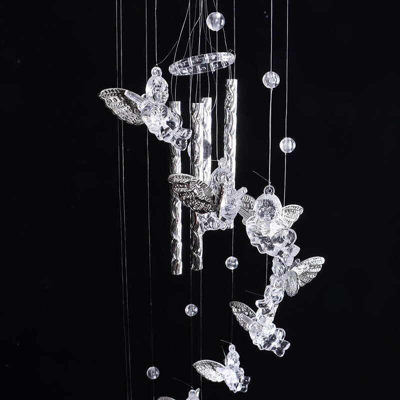 Wind Chimes Yard Good Luck Guardian Angel Metal Bell Hanging Nice Sound