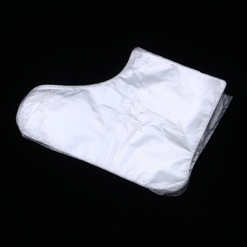 100pcs Disposable Foot Covers One-off Foot Cover Transparent Film Foot Cover for Pedicure