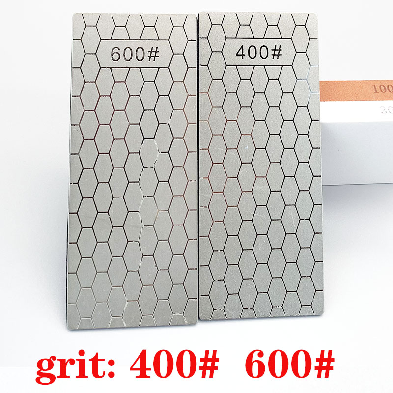 400 600 1000 1200 Grit Diamond Knife Sharpening Stone Kitchen Knife Sharpening Plate Whetstone GrindStone Grinder toolHoning Set: 400 600 grit