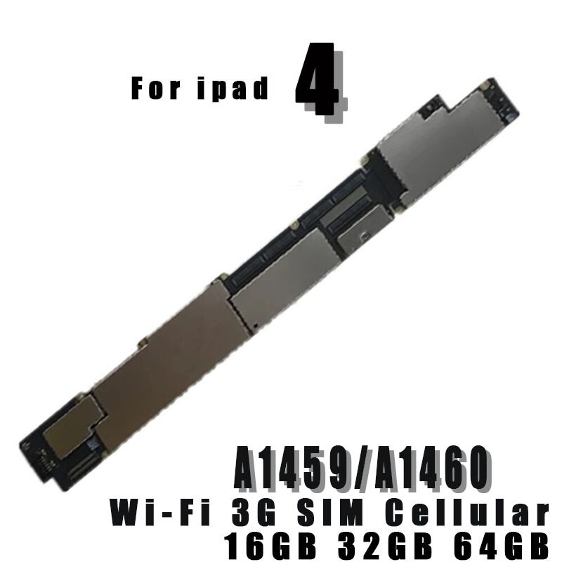 A1458 A1459 A1460 For iPad 4 logic Board A1416 1403 1430 For iPad 3 Motherboard With Chips IOS System Original Unlocked Plate