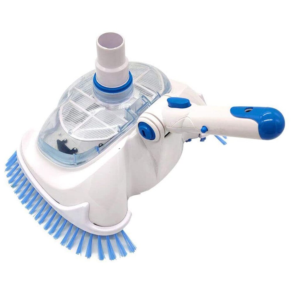Swimming Pool Vacuum Head Cleaner Brush with Transparent Cover Portable One-Piece Suitable Luxury Vacuum Head
