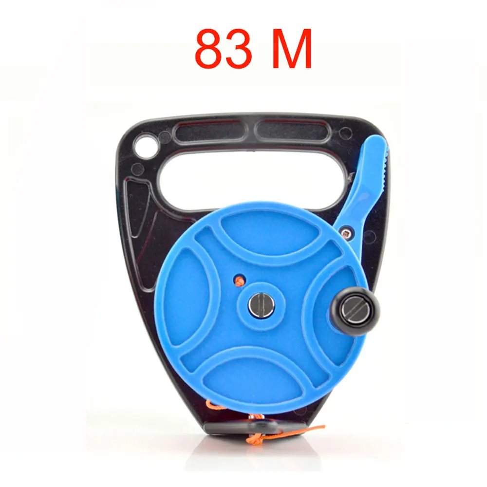 150 272FT Scuba Diving Reel Spool Finger Line Retractable Reels With handle Stopper for Snorkeling Underwater Water Sports Gear: MULTI