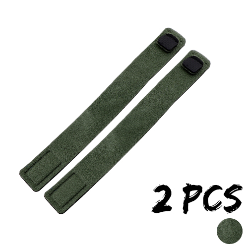 Elastisk bandage fiskestang bindebånd tilbehør genanvendeligt karpe fiskestang band guide ring holder bælte strop seler: 2 stk-army green