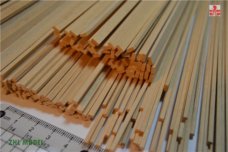 ZHL Indonesian timber wood strips 25 pieces model ship