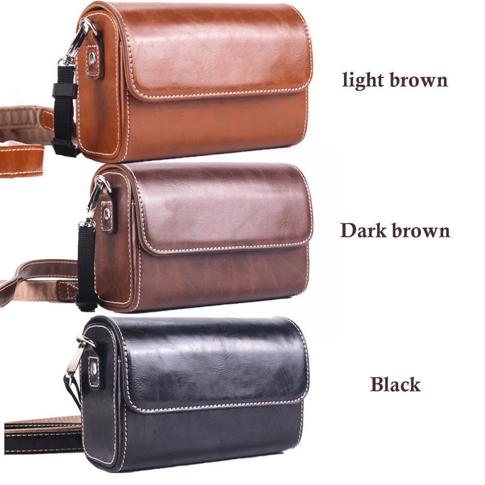 Retro Camera Leather Case Bag For Micro single SONY IV V VII VI HX30 HX80 HX60V HX50 RX100 HX20 VA HX90 HX90V HX99 III HX95 A9J6