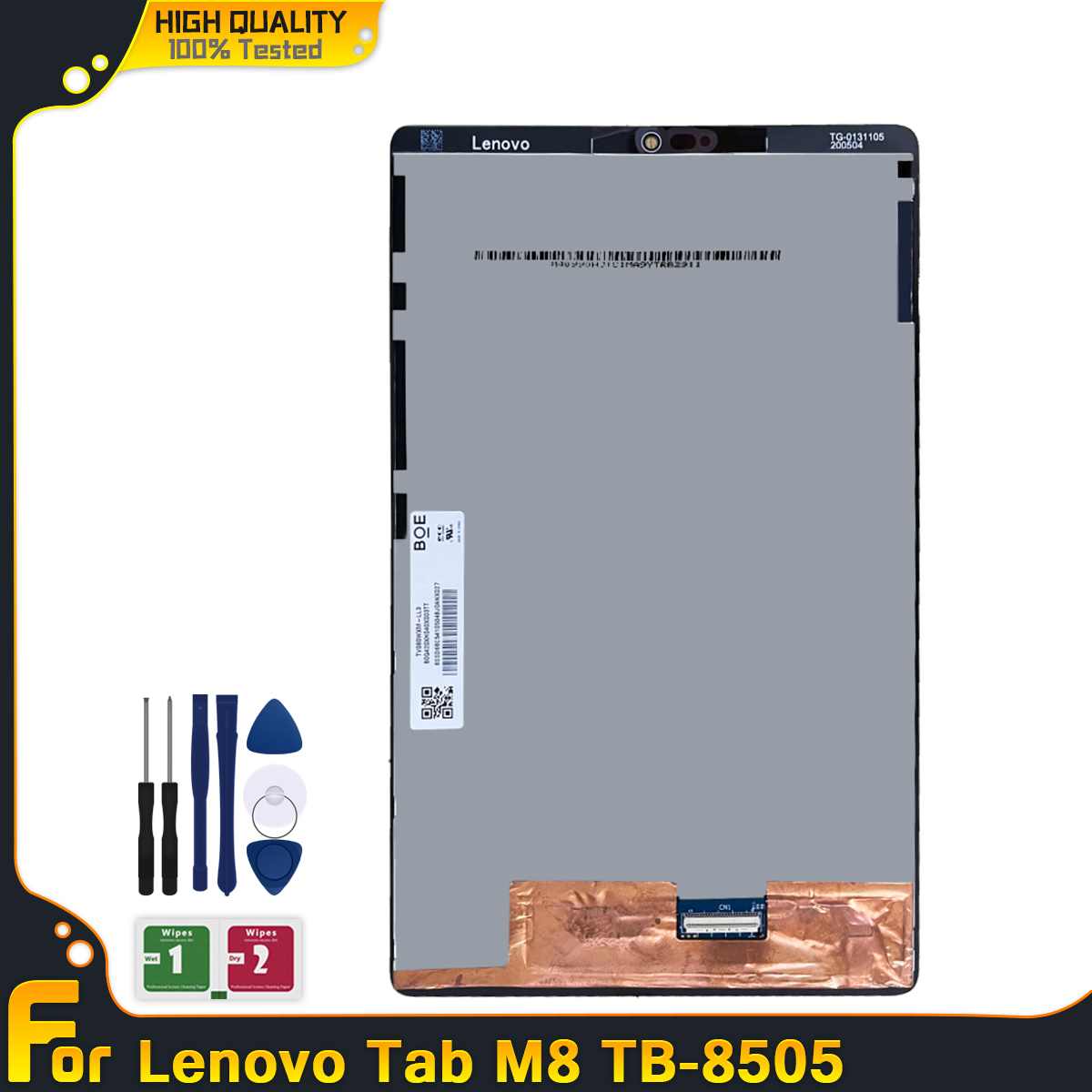 Originele 8.0 &quot;Lcd-scherm Voor Lenovo Tab M8 Prc Rij Tb-8505 TB-8505X TB-8505F Lcd Touch Screen digitizer Volledige Vergadering