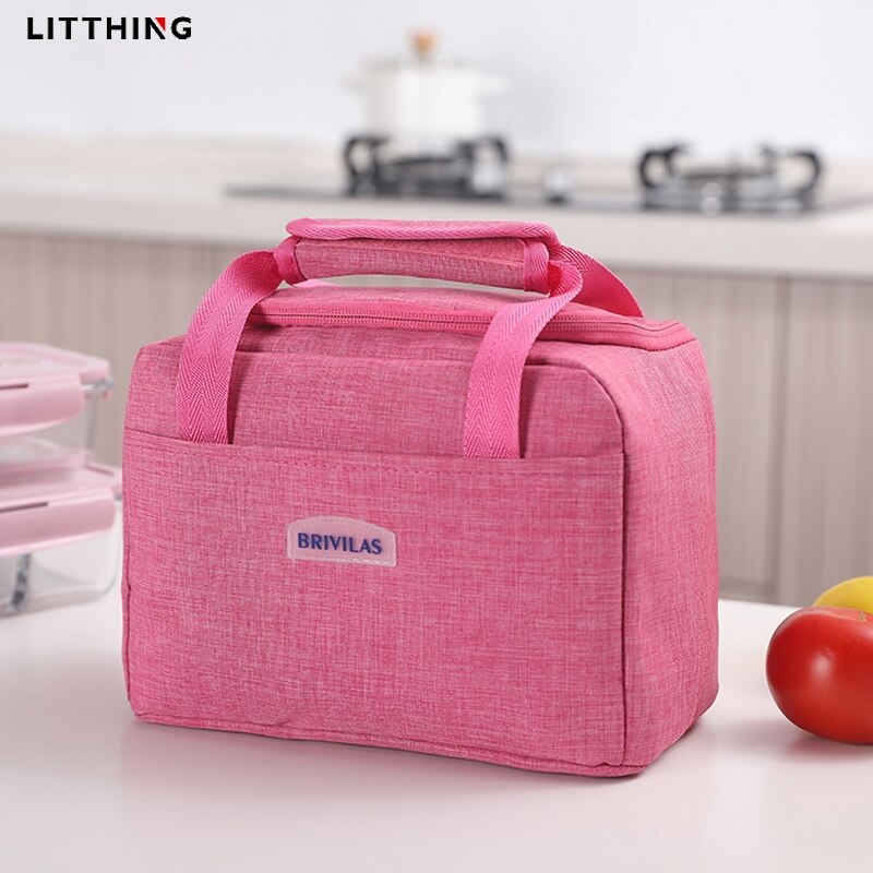 Litthing Lunch Tas Vrouwen Draagbare Geïsoleerde Koeler Waterdichte Tas Picknick Travel Office Ontbijt Tas Voor Vrouwen Mannen Outdoors: red
