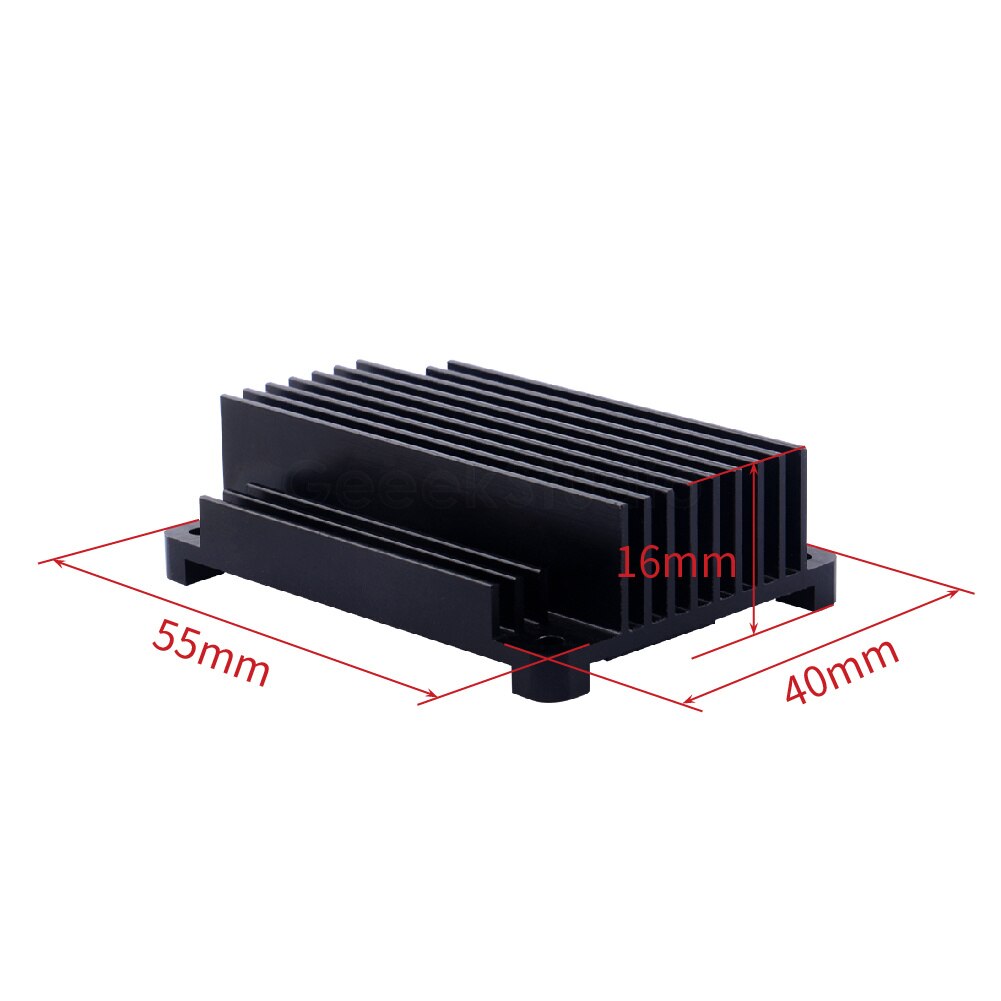 Raspberry Pi Aluminum Alloy CNC Extreme Heat Sink Kit Adjustable Speed Cooling Fan For Raspberry Pi CM4 Module