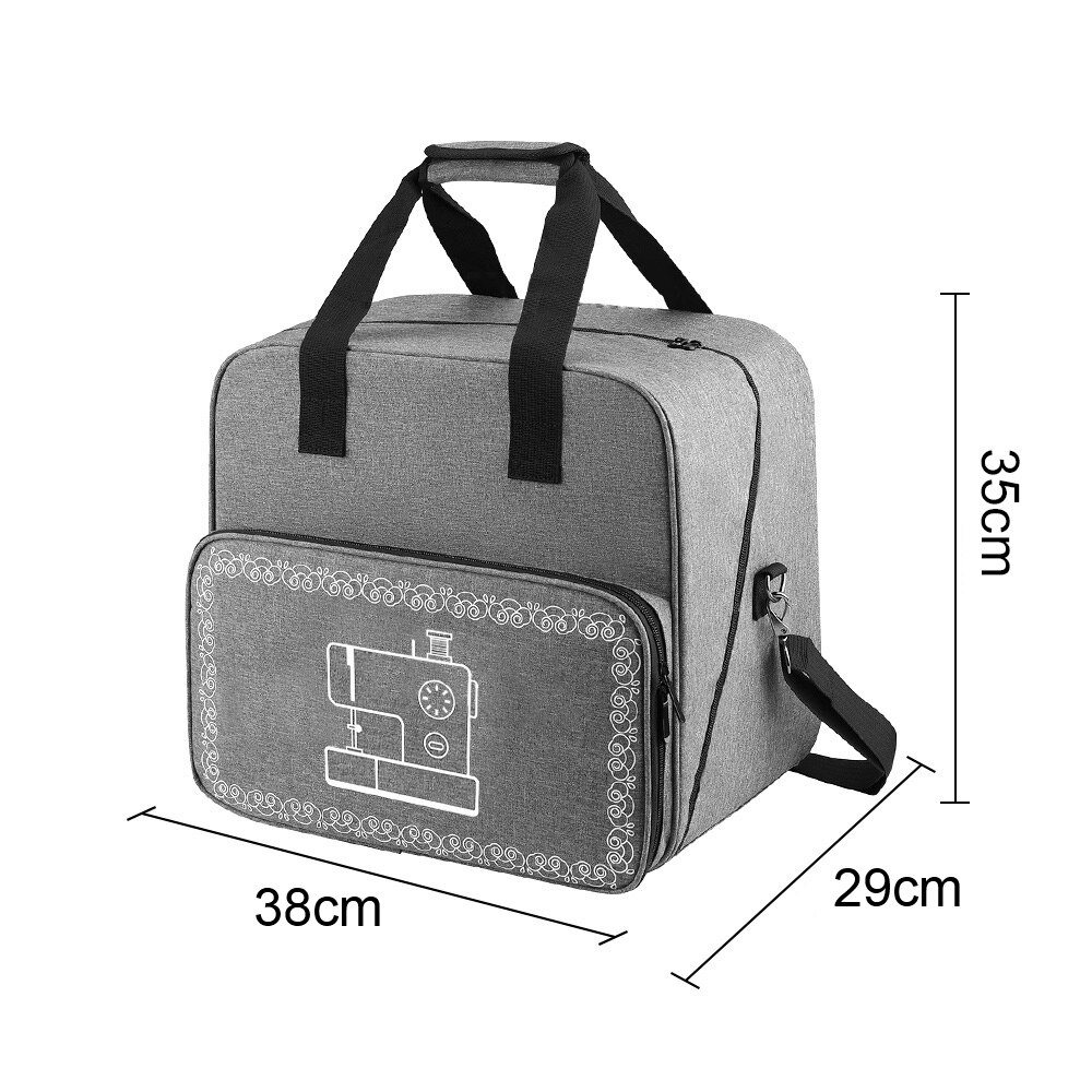 Large Capacity Portable Sewing Machine Bag Travel Home Organizer Bag Thread Yarn Storage Tote Sewing Machine Accessories