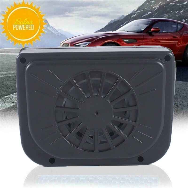Car Window Solar Power Auto Air Vent Cool Fan Cooler Ventilation System Radiator