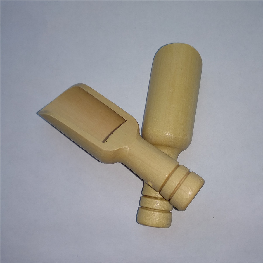 100pcs/lot Mini Wooden Scoops Wood Bath Salt Spoon Candy Flour Shovel Milk Powder Spoon