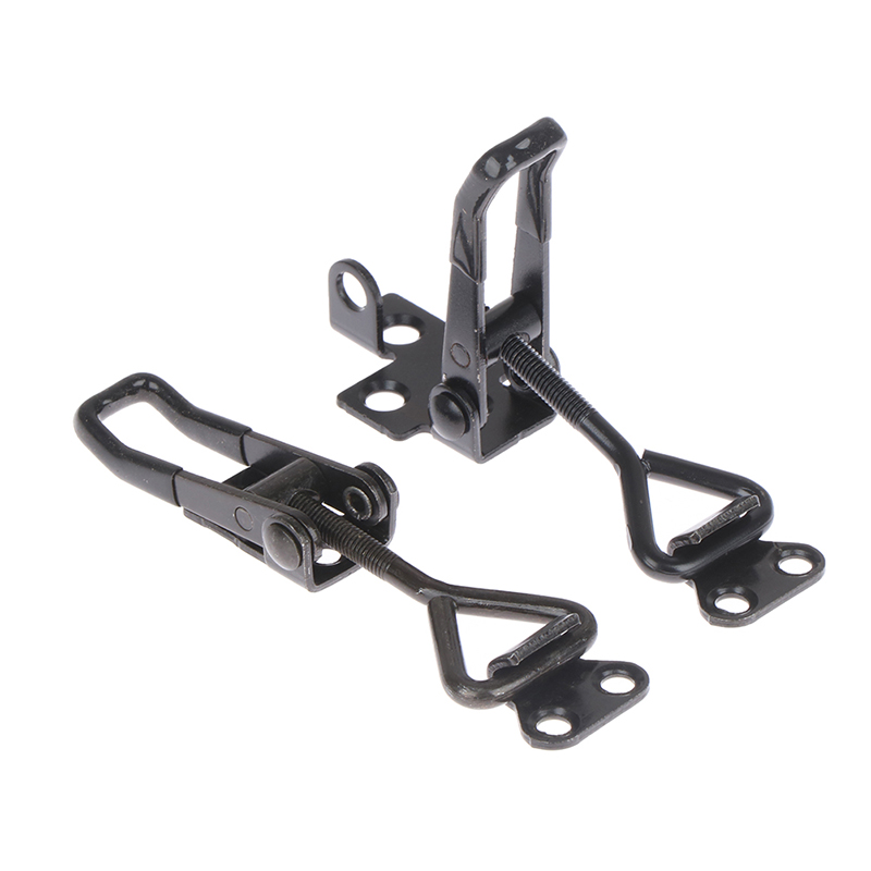 Elbow Clamp Black Quick Clamp Latch Clamp Box Cabinet Boxes Lever Handle Lock Hasp For Home Sliding Door Furniture Hardware