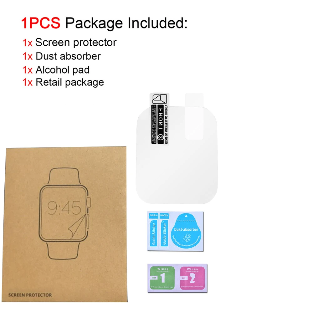 Para Apple Watch Ultra 8 7 6 SE 5 4 3 2 1 accesorios iwatch 49mm 44mm 40mm 45mm 41mm 42mm 38 cubierta Protector de pantalla para Apple Watch: Negro / 1.9 Pulgadas y Menos